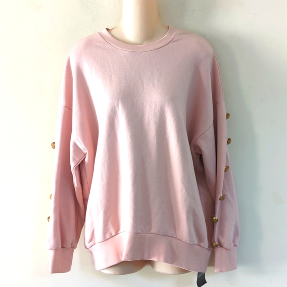 Storets Leira Pink Ruffle Sleeve Sweatshirt - Picture 7 of 16